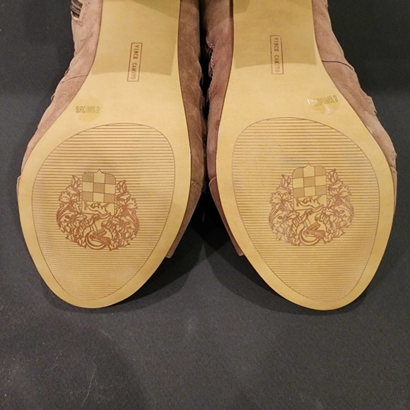 nwot VINCE CAMUTO "BRIAZ" Taupe Leather Gladiator Sandal booties SIZE 8.… - Picture 12 of 12